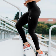 BLACK WOMENS FULL-LENGTH LYCRA LEGGING