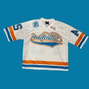 SUMMER WHITE/BLUE OVERSIZE JERSEY