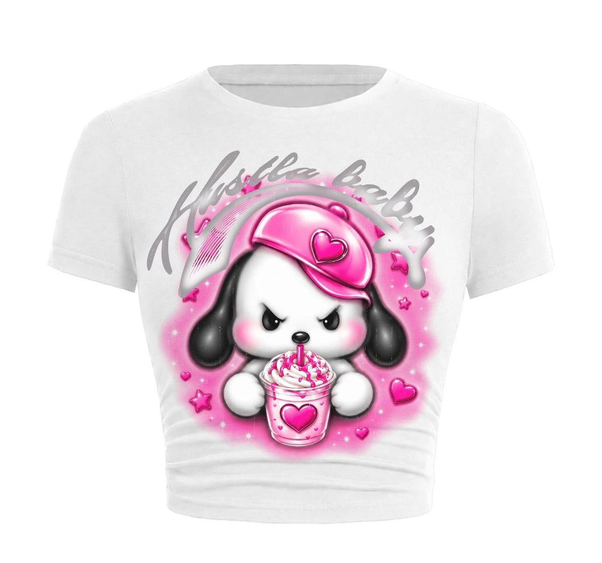 Hustle Baby Crop Tee