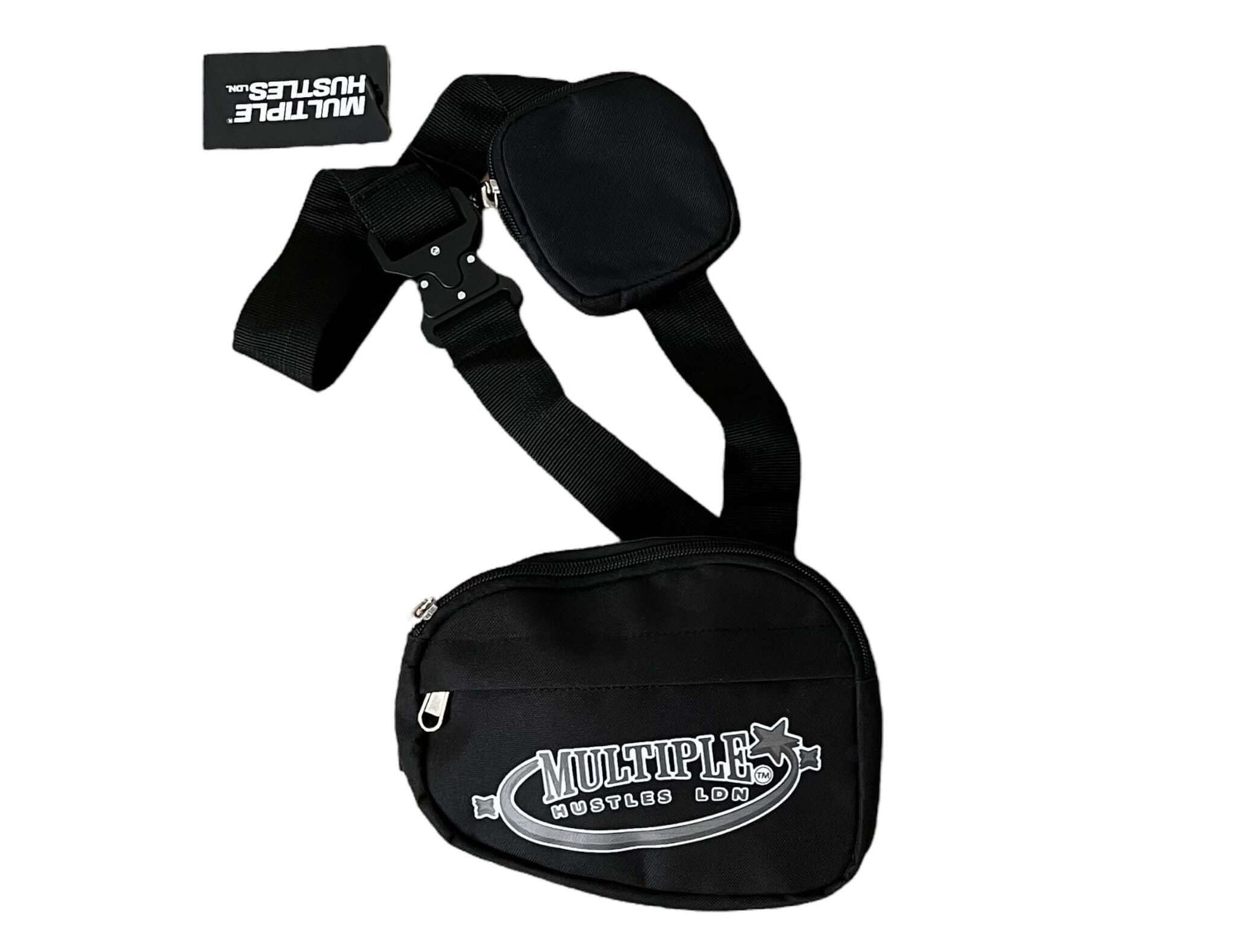 BLACK MULTIPLE HUSTLES CROSS BAG